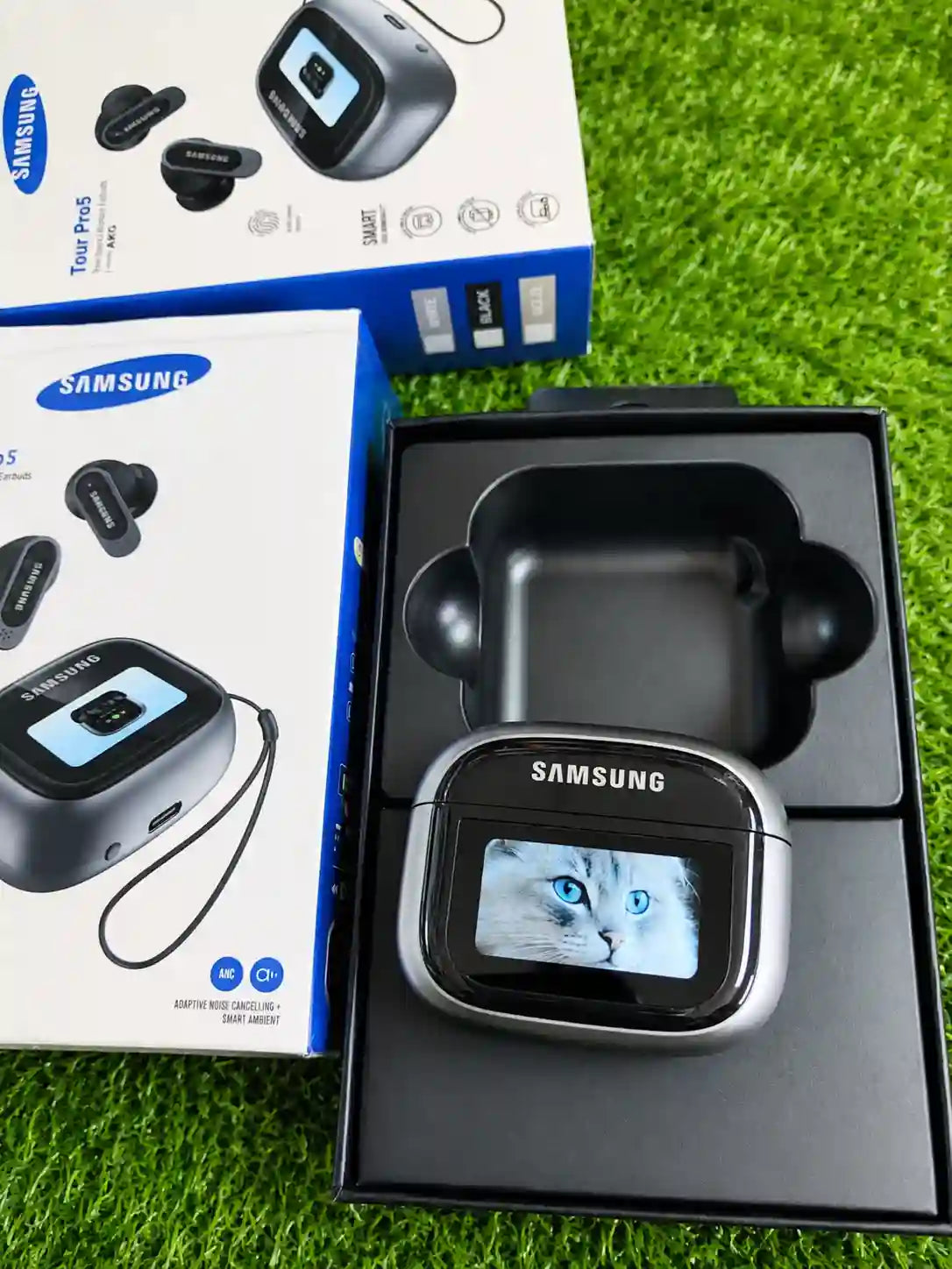 Samsung Tour Pro 5 – Écouteurs Sans Fil avec Boîtier À Écran Tactile