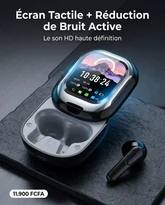 SE ONE – Écouteurs Bluetooth Écran Tactile HD | Notifications & Musique sans sortir votre téléphone